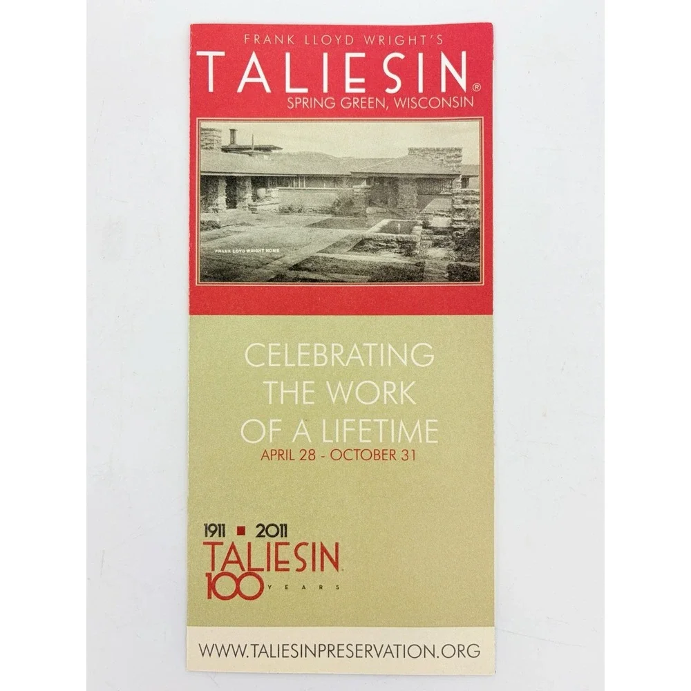 Frank Lloyd Wright Steelcase Booklet Work Of This Renowned Architect Taliesin